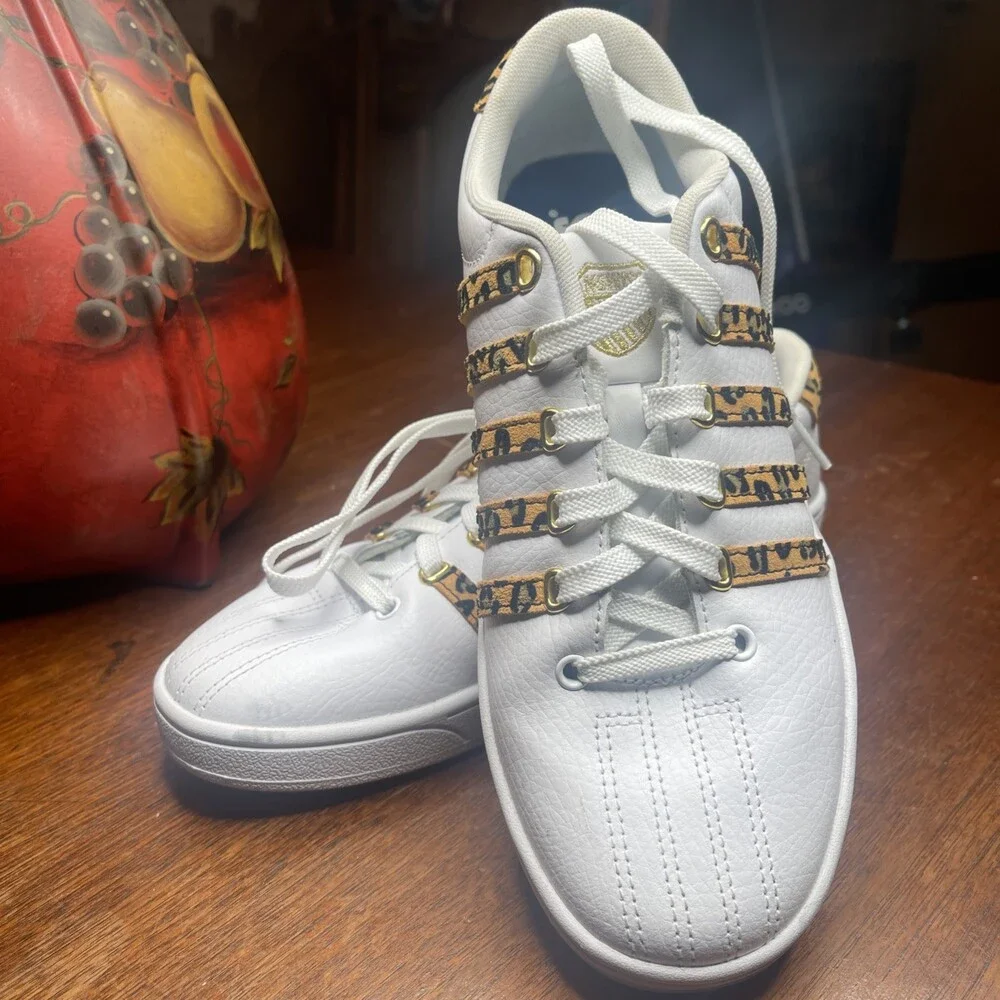 K-Swiss Women's Court Pro II TIGER STRIPES Shoes Size 8M EUR 39.5